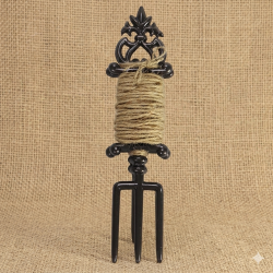 Jute tuintouw met metalen houder